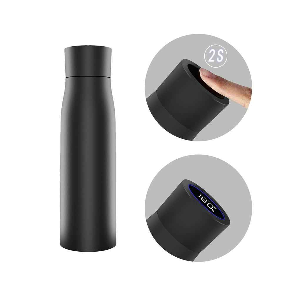 Smart self cleaning water bottle