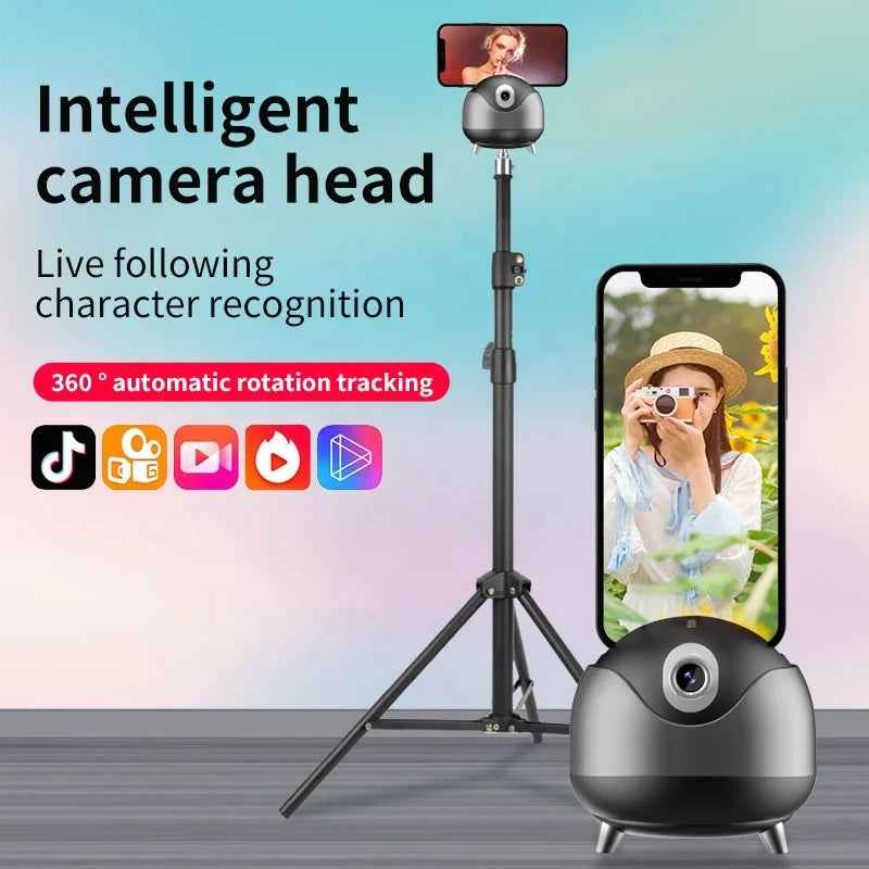 AI Selfie Stick 360° Gimbal Stabilizer with Auto Tracking.