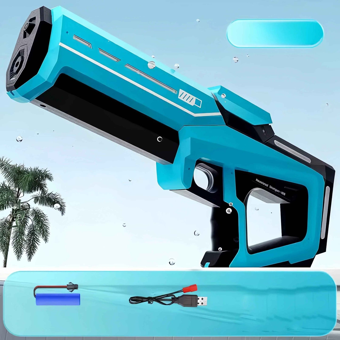 Automatic Electric Water Blaster - 43cm High-Powered Rechargeable Water Gun