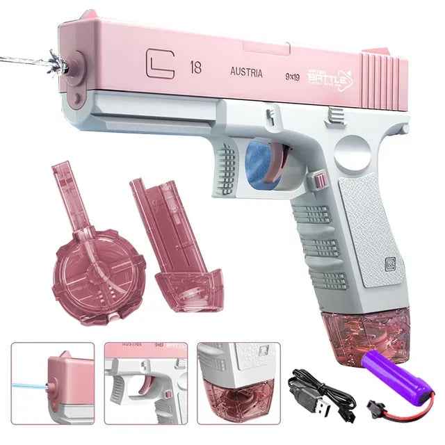 Automatic Electric Water Blaster - 43cm High-Powered Rechargeable Water Gun