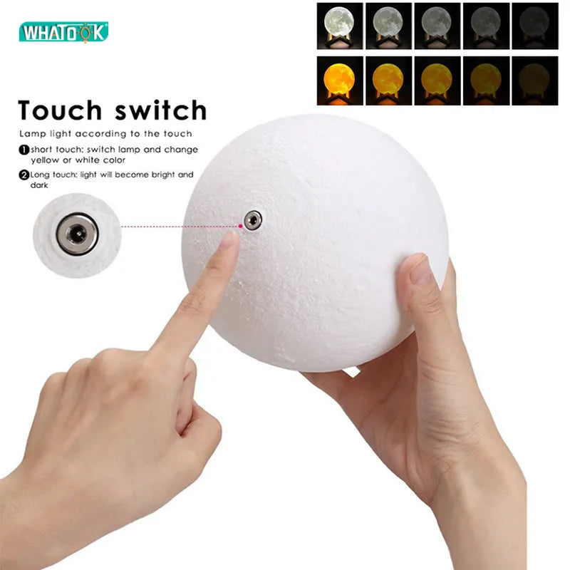 LED Moon Shaped Night Light