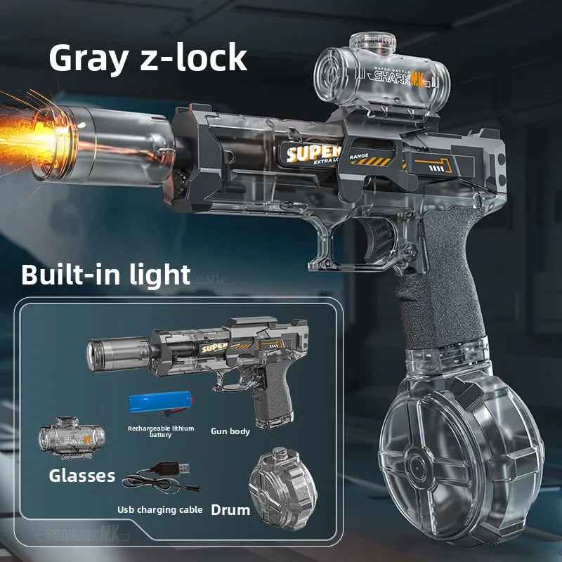 Automatic Electric Water Blaster - 43cm High-Powered Rechargeable Water Gun