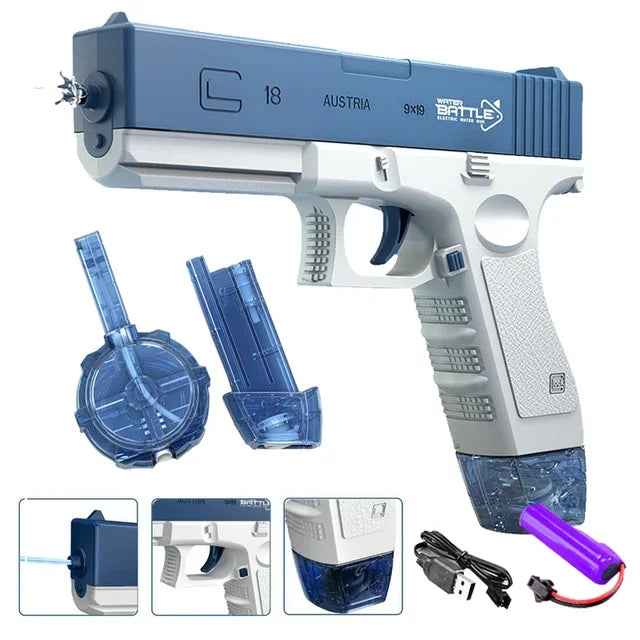 Automatic Electric Water Blaster - 43cm High-Powered Rechargeable Water Gun